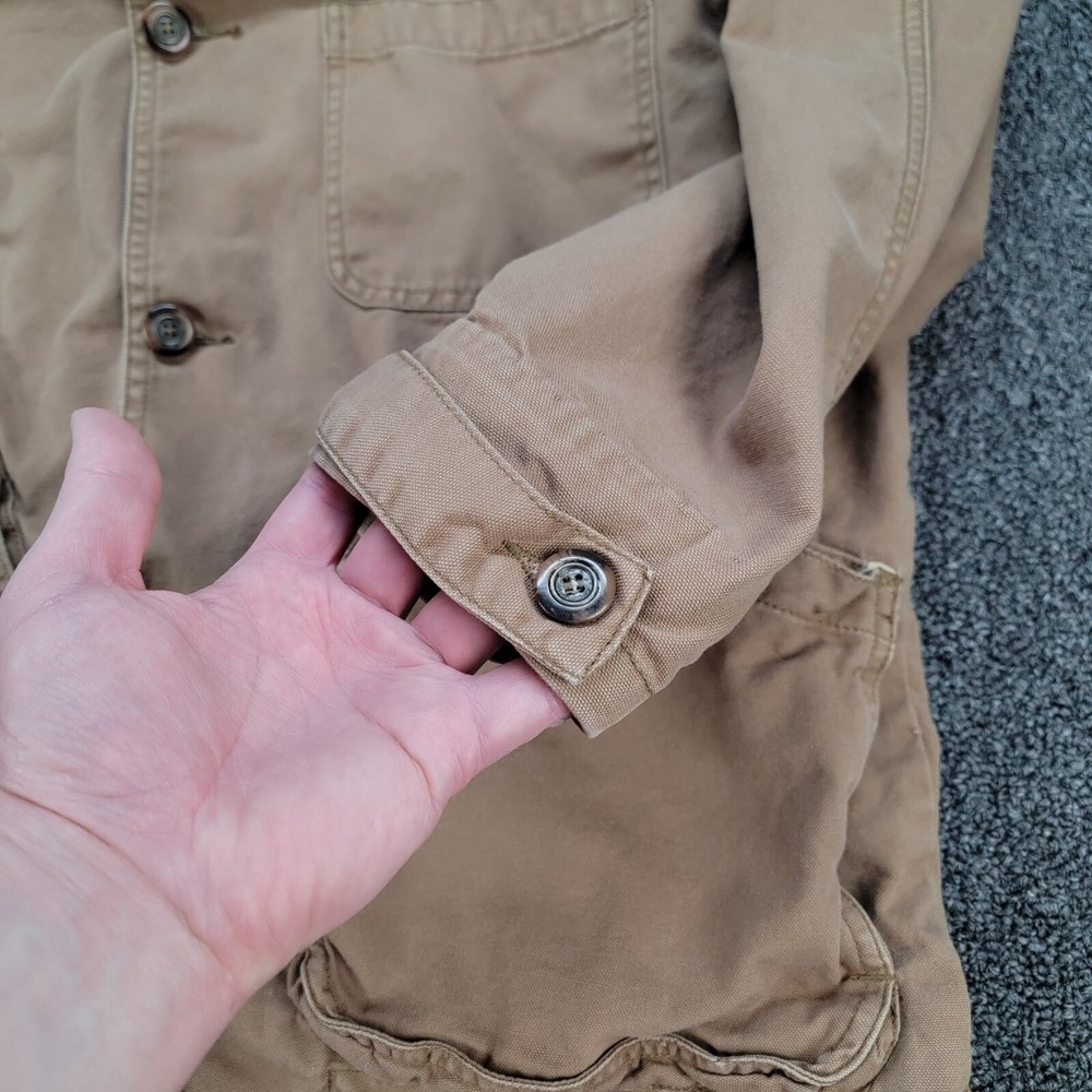 Thunder Bay Jacket Mens M Brown Chore Barn Coat Corduroy Collar Workwear Vintage - Picture 10 of 15